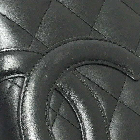 CHANEL Authentic Black Leather Wallet - Picture 3 of 12